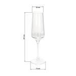 Champagne glass “Vista" Black matte