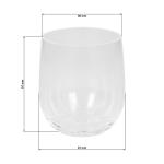 Drinking glass "Vista" Black matte