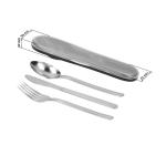 Cutlery set in PP case "YOKA" Convoy grey