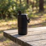 Stainless steel cup with drinking opening ‘Hydro’ Black