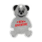 Reflector "Bear" Transparent pink