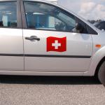 Car magnet "Flag" large German color
