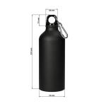Aluminiumflasche "Sporty" 0,6 l matt Silber