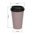 Kaffeebecher "PremiumPlus" aus anteilig biob. Kunststoff Schieferblau