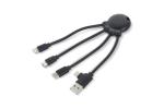 4009 - Xoopar Octopus OBP cable Ocean Bound Plastic Black