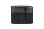 Enjoy Technology PowerPro Reiseadapter aus recyceltem Kunststoff Schwarz