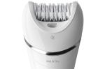 BRE700|Philips Epilator for legs and body, Wet &amp; Dry White