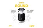 Aqiila Soundbird B10 Bluetooth Speaker with Light and Powerbank Black