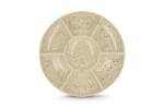 InSideOut Sagaform Ditte Keramik-Servierplatte rund 26 cm Beige