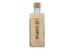 InSideOut Square Recycled Glass Water Bottle ReuuZ with Cork Stopper 500ml Transparent