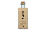 InSideOut Square Recycelte Glaswasserflasche ReuuZ mit Korkverschluss 1 l Transparent