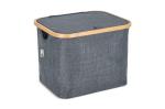 InSideOut faltbarer Korb mit Deckel Sogne 40,5 x 33 x 30cm rPET Dunkelgrau