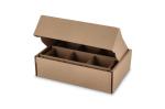 Custom made giftbox for 6 pcs mugs  34.7 x 24.3 x 9.9 cm Brown