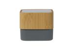 Speaker bamboo square 3W Grau