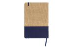 Notizbuch Jute R-PET Dunkelblau