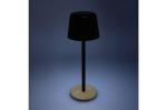 Solis Dimmbare Tischlampe mit Bambusfuß Schwarz