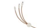 Cork 3 in 1 PD charging &amp; data cable Nature