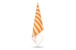 R-PET quick dry beach towel 100x180cm with pouch (200g/m²) sublimation Orange