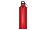 Water bottle aluminum with carabiner 750ml 