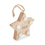 LALIE Wooden weed star with lights Timber