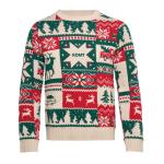 SHIMIS Christmas knitted sweater S-M Fawn