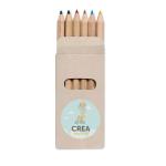 ABIGAIL 6 coloured pencils in box Multicolor