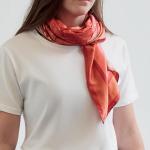 VICTORIA Shawl recycled satin polyester Red