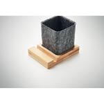 OROSTAN RPET felt pen pot phone stand Timber