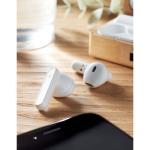 OREBAM TWS earbuds in bamboo case Timber