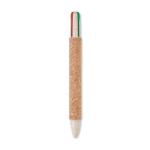 ARBOCHO 4-Farb-Kugelschreiber Kork Beige