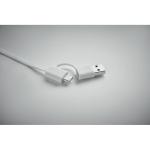 LINEA Einziehbares Ladekabel 60W Weiß