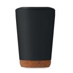 CO Doppelwandiger Becher 300 ml Schwarz