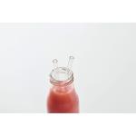GLAW Glas Trinkhalme-Set Holz