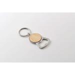 KEYPOP Recycled aluminium key ring Timber