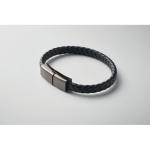 FAULETI CHARGE Braided bracelet cable type-C Black