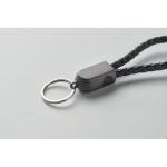 FAULETI LOOP Key ring loop cable type-C Black