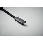 KEYSTO 60W charging cable keyring Black