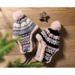 YULONG Gestrickte Ohrenmütze Grau