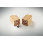 BOTH Bamboo salt & pepper set Timber