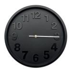MURO Wanduhr aus PP Schwarz