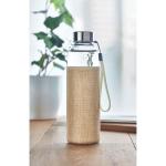 UTAH TOUCH Trinkflasche Glas 500ml Beige