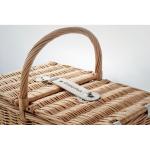 MIMBRE PLUS Wicker picnic basket 4 people Timber