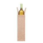 CAMPO DI VINO Flaschen-Geschenktasche Jute Beige