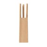 GOURMET 5 piece knife set in base Timber