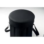 SEAT & DRINK Foldable insulated stool/table Black