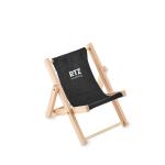 SILLITA Deckchair-shaped phone stand Black