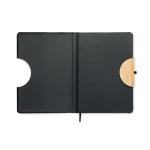 BLAMA A5 RPET notebook 80 lined Black