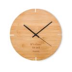 ESFERE Round shape bamboo wall clock Timber