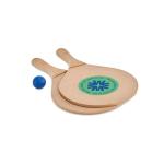 RAQUET Beach tennis set Timber