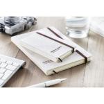 DIN A6 Notizbuch mit Canvas Beige